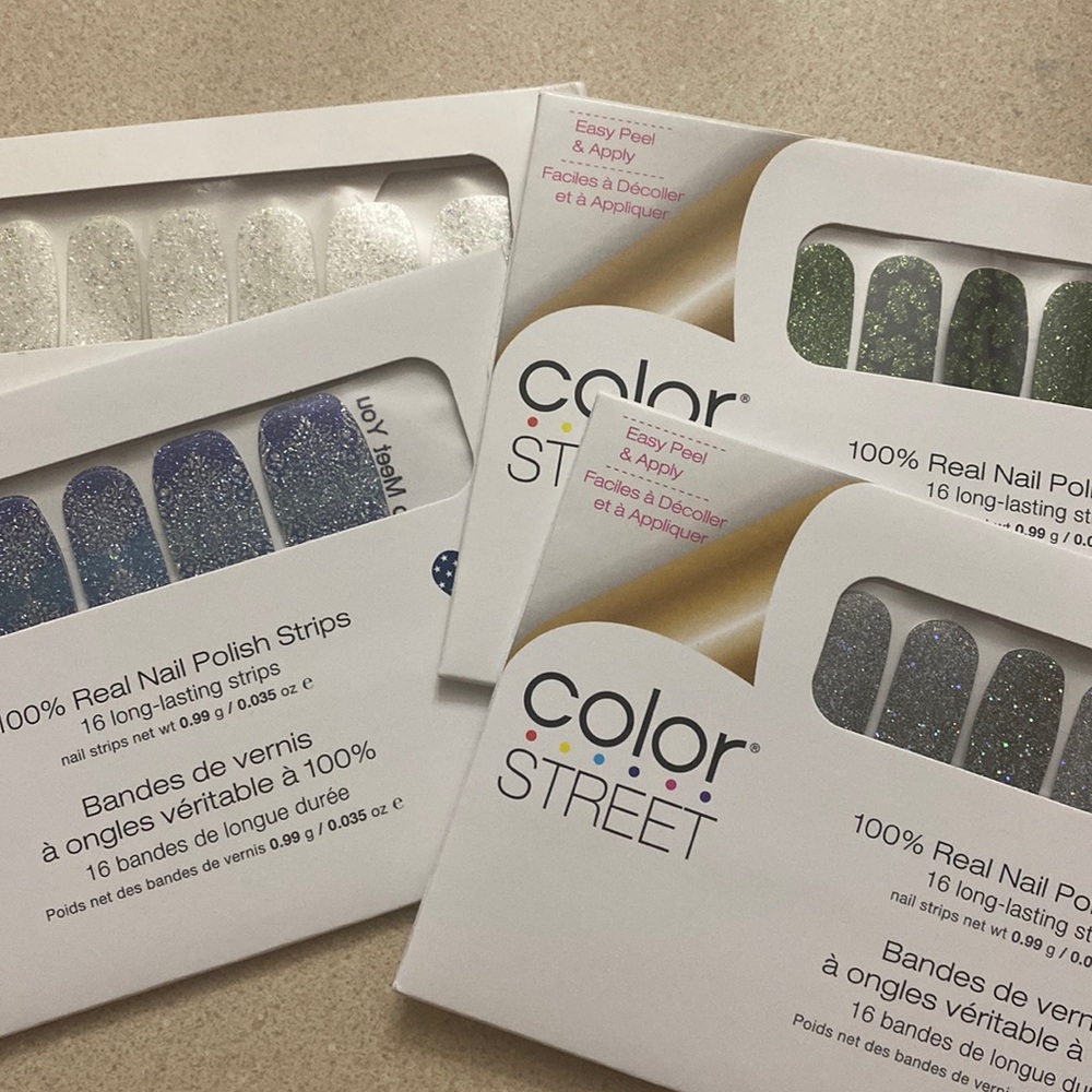COLORSTREET 4 unopened packs of Nail Polish Strips